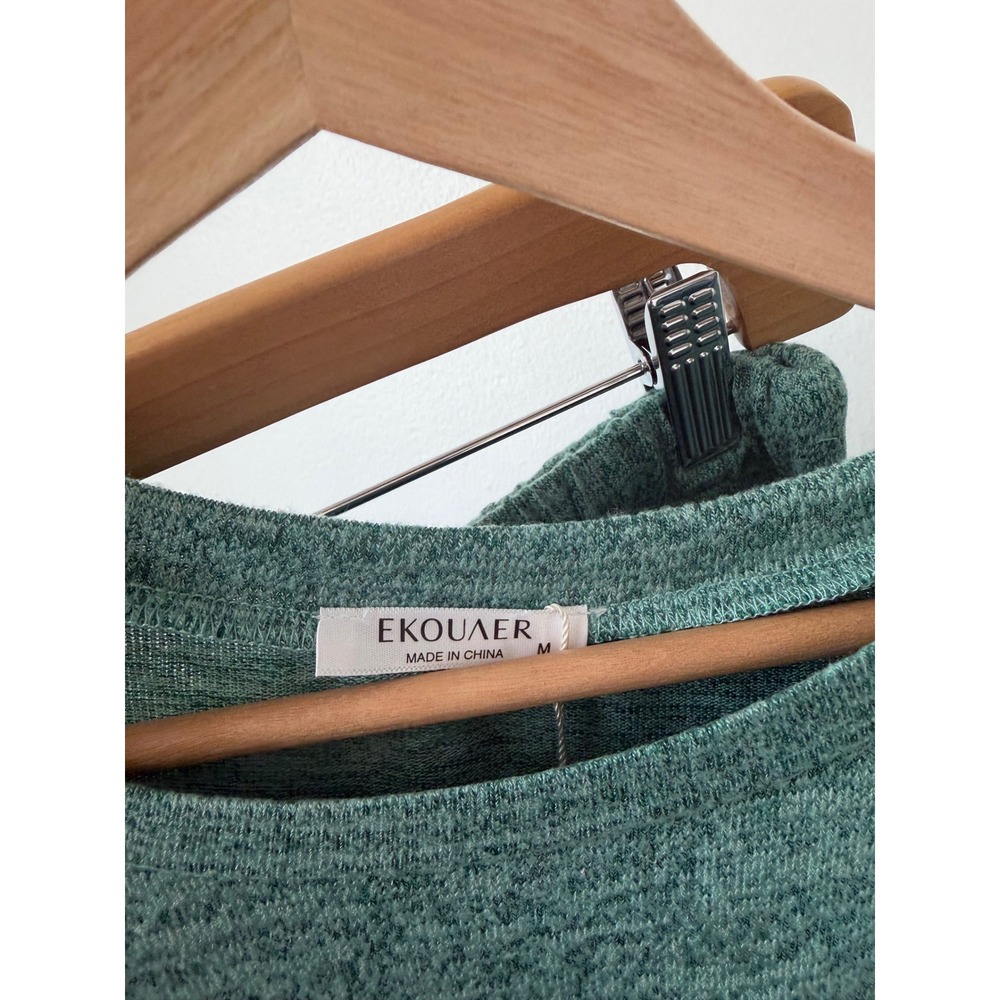 Ekouaer Women's Long Sleeve Pajama Set – Green – Size Medium – NWT - Picture 5 of 6